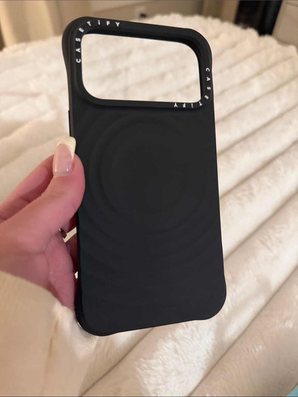 Casetify Black Silicone iPhone Case with MagSafe Compatibility 17 pro max